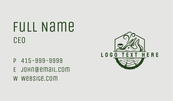 Wood Worker Carpenter Business Card Design Image Preview