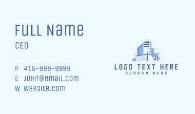Abstract House Building  Business Card Image Preview