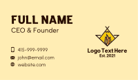Fire Camping Adventure Business Card Image Preview