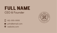 Logging Chainsaw Badge Business Card Image Preview