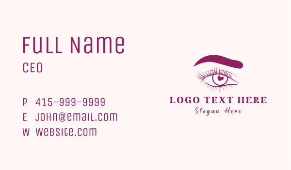 Aesthetic Eye Cosmetics Business Card Design Image Preview