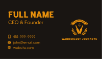 Gold Distillery Craft Liquor Business Card Image Preview