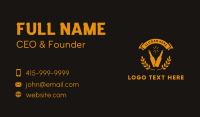 Gold Distillery Craft Liquor Business Card Image Preview