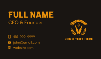 Gold Distillery Craft Liquor Business Card Design