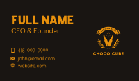 Gold Distillery Craft Liquor Business Card Image Preview