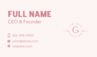 Elegant Feminine Boutique Letter Business Card Image Preview