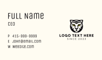 White Tiger Mascot Business Card Image Preview