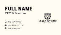 White Tiger Mascot Business Card Design