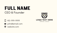 White Tiger Mascot Business Card Image Preview