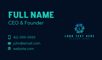 Data Cyber Technology Business Card Design