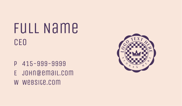 Regal Crown Seal Business Card Design Image Preview