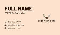 Vintage Antler Letter Business Card Preview