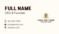 Wild Geometric Hornet Business Card Design