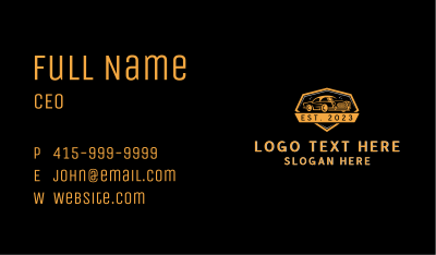 Classic Car Auto Detailing Business Card Image Preview