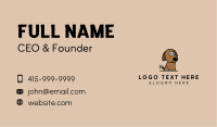 Brown Pet Puppy Business Card Image Preview