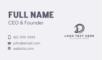 Logistics Delivery Courier Letter D Business Card Image Preview