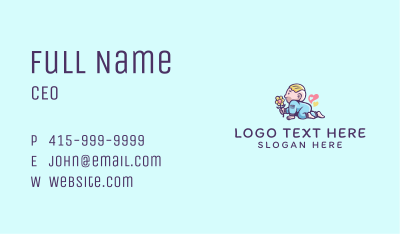 Baby Nursery Flowers Business Card Image Preview