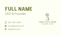 Tree Leaf Book Business Card Preview