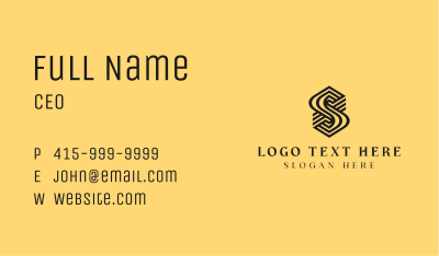 Professional Firm Letter S Business Card Image Preview
