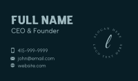 Lifestyle Boutique Lettermark Business Card Image Preview