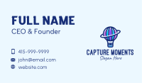 Hot Air Balloon Planet Business Card Image Preview