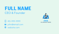 Hand Wipe Clean Triangle Business Card Image Preview