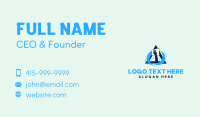 Hand Wipe Clean Triangle Business Card Image Preview