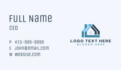 Home Roofing Realty Business Card Image Preview