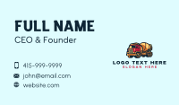 Cement Mixer Truck Business Card Design