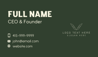 Spa Leaf Wellness Business Card Image Preview