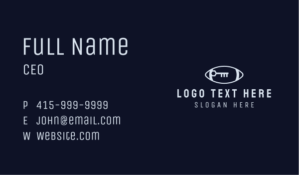 Grey Football Key Business Card Design Image Preview
