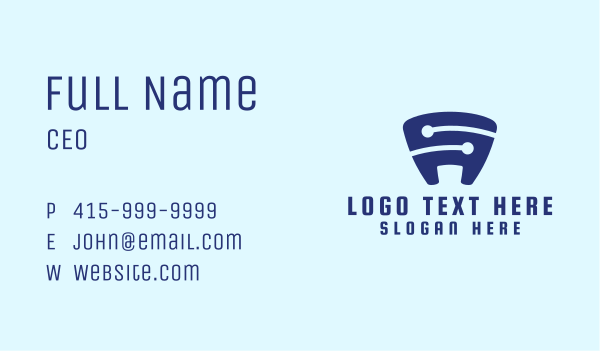 Modern Blue S  Business Card Design Image Preview