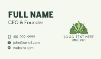 Green Medical Weed  Business Card Image Preview