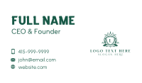 Eco Royal Shield Business Card Design