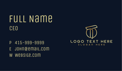 Modern Luxury Tech Letter T Business Card Image Preview