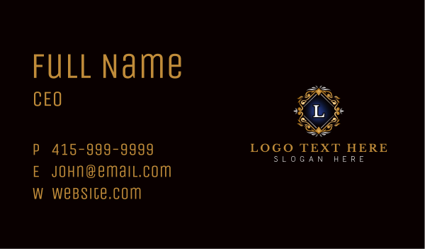 Floral Luxury Ornament Business Card Design Image Preview