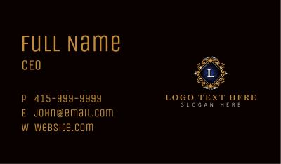 Floral Luxury Ornament Business Card Image Preview
