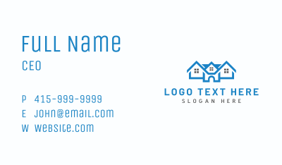 Roofing Residential Realty Business Card Image Preview