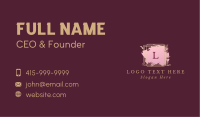 Leaf Frame Lettermark Business Card Image Preview