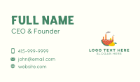 Watermelon Mango Power Plant Business Card Design