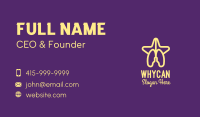 Yellow Lungs Star Business Card Image Preview