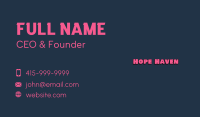 Pink Generic Business Business Card Image Preview
