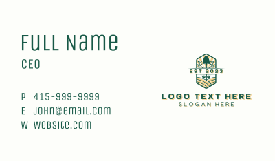 Landscaping Shovel Garden Business Card Image Preview