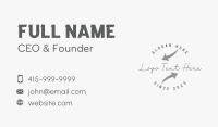 Hipster Arrow Wordmark Business Card Preview