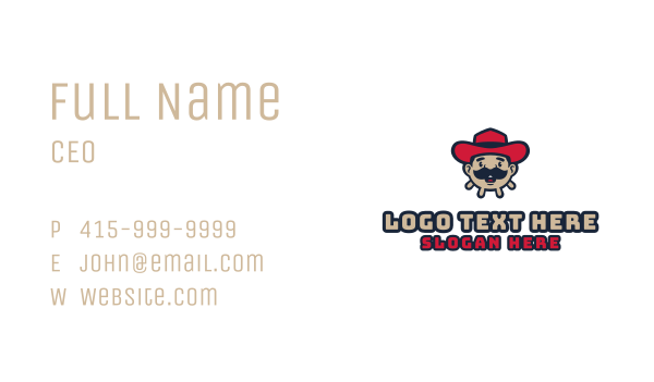 Cowboy Milker Business Card Design Image Preview