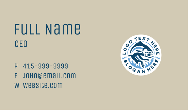 Fishing Seafood Market Business Card Design Image Preview