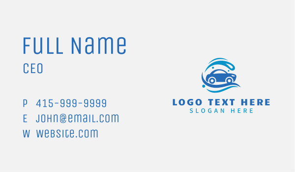 Car Wash Auto Cleaning Business Card Design Image Preview