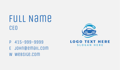 Car Wash Auto Cleaning Business Card Image Preview