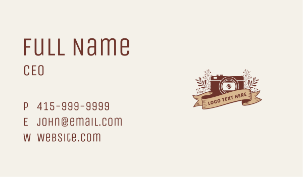 Camera Photography Banner Business Card Design Image Preview