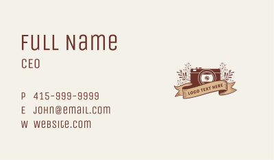 Camera Photography Banner Business Card Image Preview